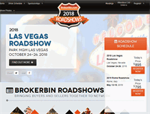 Tablet Screenshot of brokerbinroadshow.com